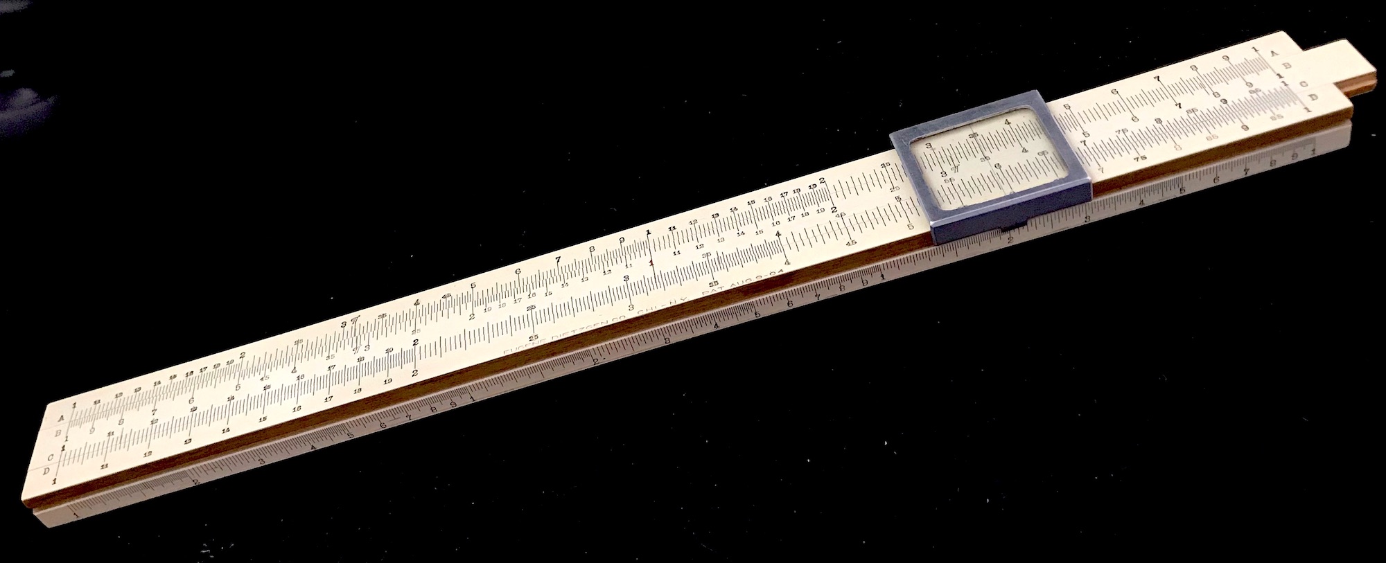 The Dietzgen 1762 with E scale on lower edge.