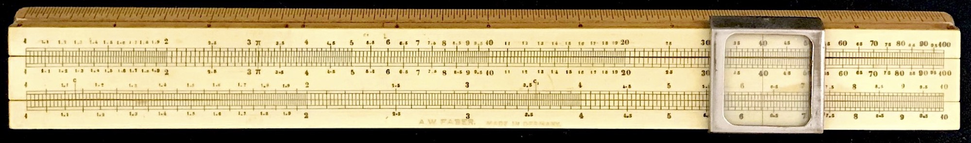 A Mannheim slide rule from the late 1890s.