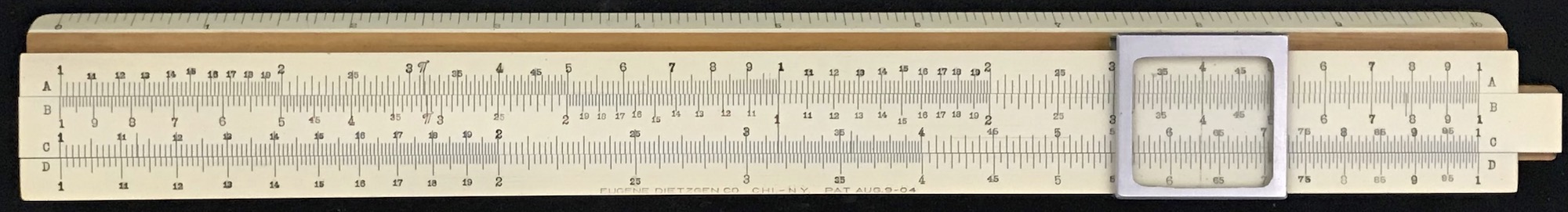 The Rosenthal scales of the Dietzgen Model 1762.