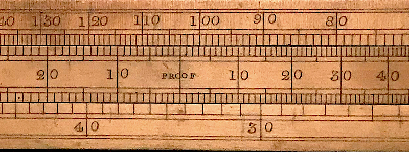 Reduction Calculation using the Comparative Slide Rule.